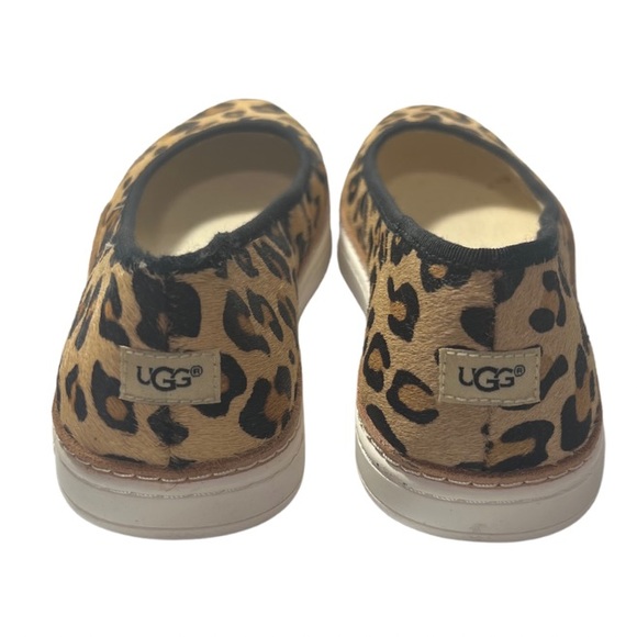 New, UGG Kammi Calf Hair, Leopard Print Slip-On Ballet Flats Size US 8 - Picture 4 of 7